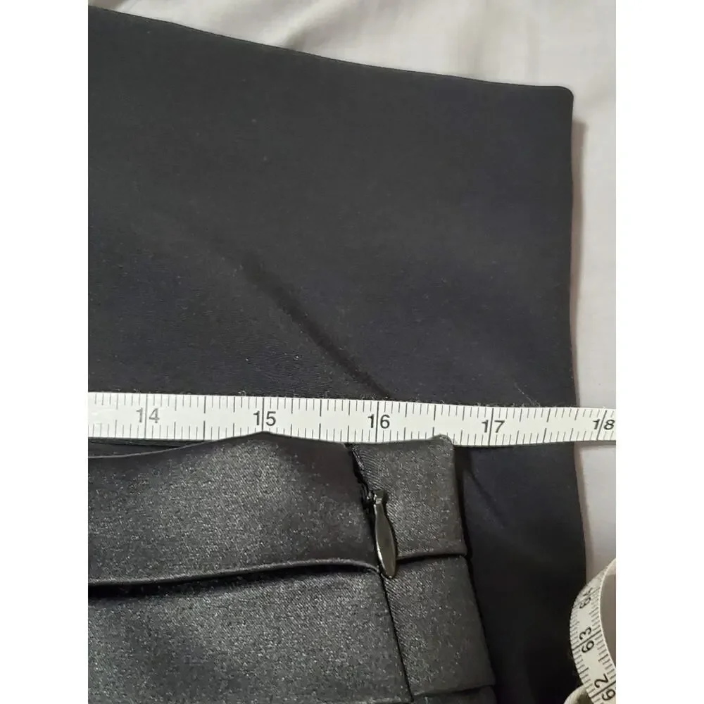 Express Women’s Black Pencil Skirt Size 12 – Satin Waistband, NWT - Picture 12 of 16